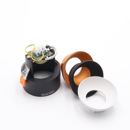 Einbaustrahler MINI RITI Rund Schwarz Weiß Kupfer GU10 230V