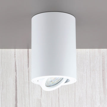 Aluminum spotlight MILANO-R LANG Round 115mm X Ø86mm IP20 GU10 230V 