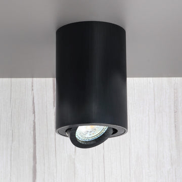 Aluminum spotlight MILANO-R LANG Round 115mm X Ø86mm IP20 GU10 230V 