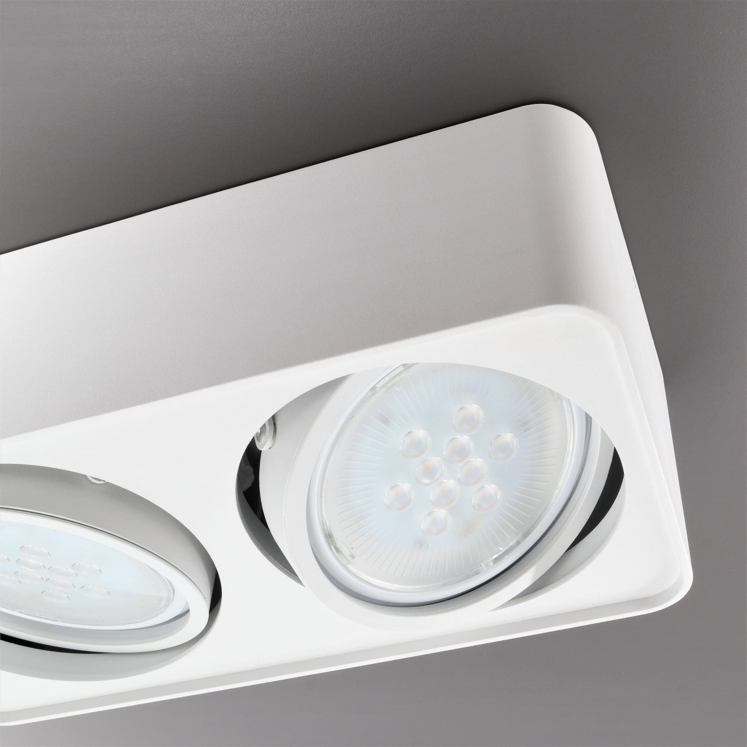 Ceiling light black or white IP20 GU10 ES-111 230V 