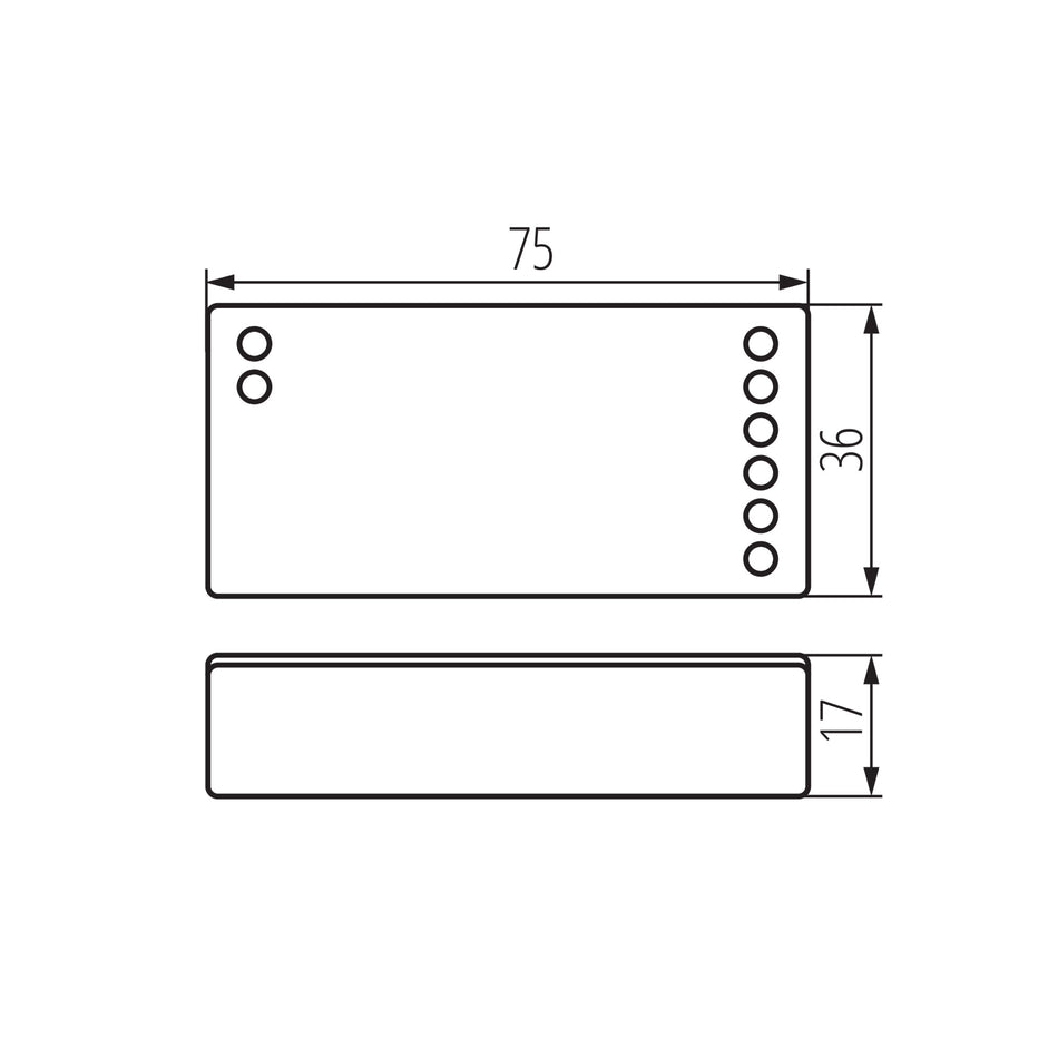 Controller für LED-Streifen CTRL 12/24V RGBW CCT