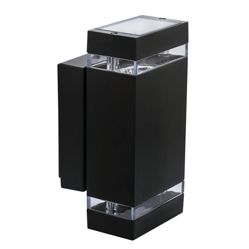 Applique d'extérieur LED up &amp; down en aluminium/verre trempé IP44 230V GU10