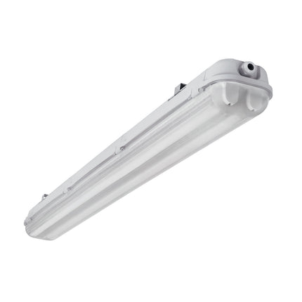 LED-Feuchtraum-Wannenleuchte grau 126.5cm, 2xG13 IP65 230V