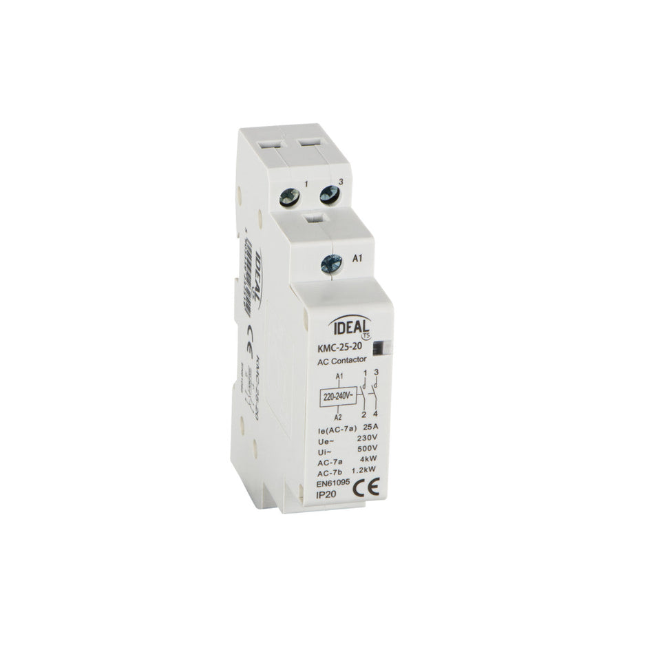 Installationsschütz KMC 25-20, weiß, 25A / IP20 / 230V