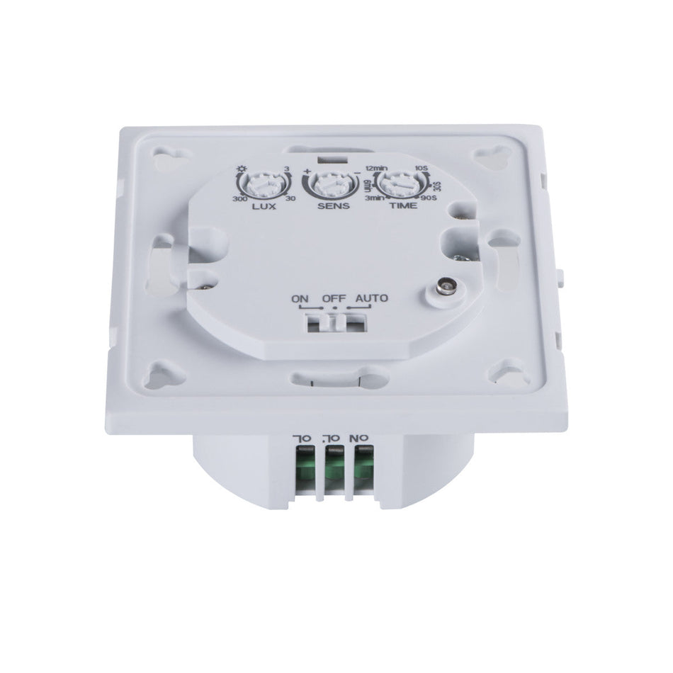 LED Bewegungsmelder mit Mikrowellen-Sensor 180°, max 9m, weiß / IP20 / 230V