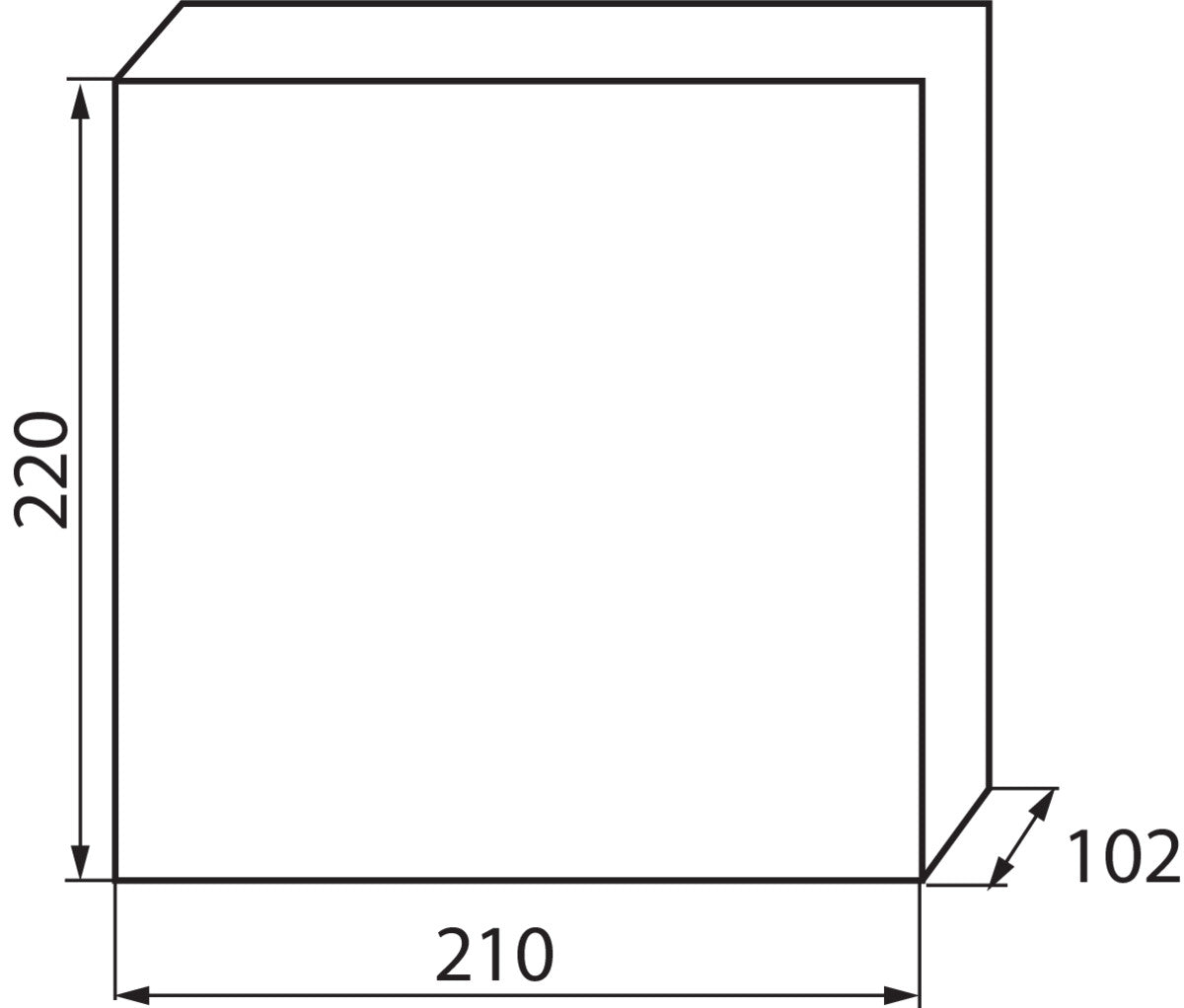 Verteilerkasten weiß / blau 220x102x210, 6P IP30 230/400V