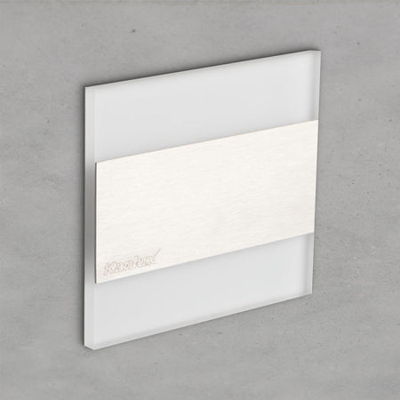 LED Treppeneinbauleuchte TERRA LED AC-WW mit Trafo, Edelstahl, eckig, warmweiß / kaltweiß, 1.3W / IP20 / 230V