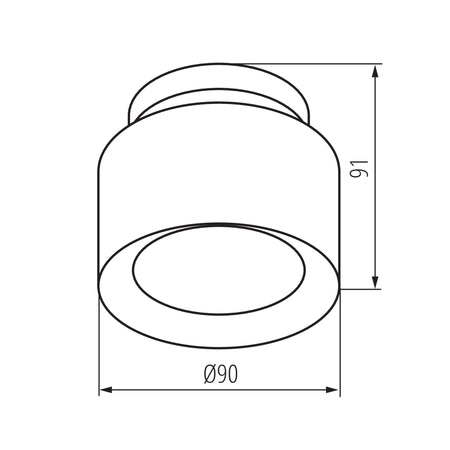 Kanlux SONOR CCT UP LED-Deckenleuchte 24365