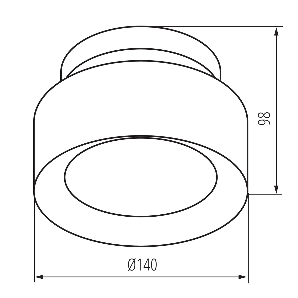 Kanlux SONOR CCT UP LED-Deckenleuchte 24367