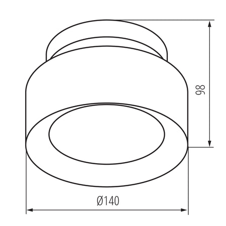 Kanlux SONOR CCT UP LED-Deckenleuchte 24367