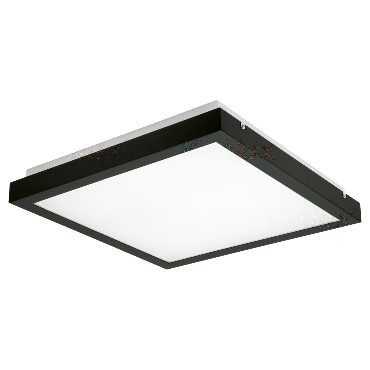 Applique et plafonnier LED carré noir blanc neutre 38W / IP20 / 230V