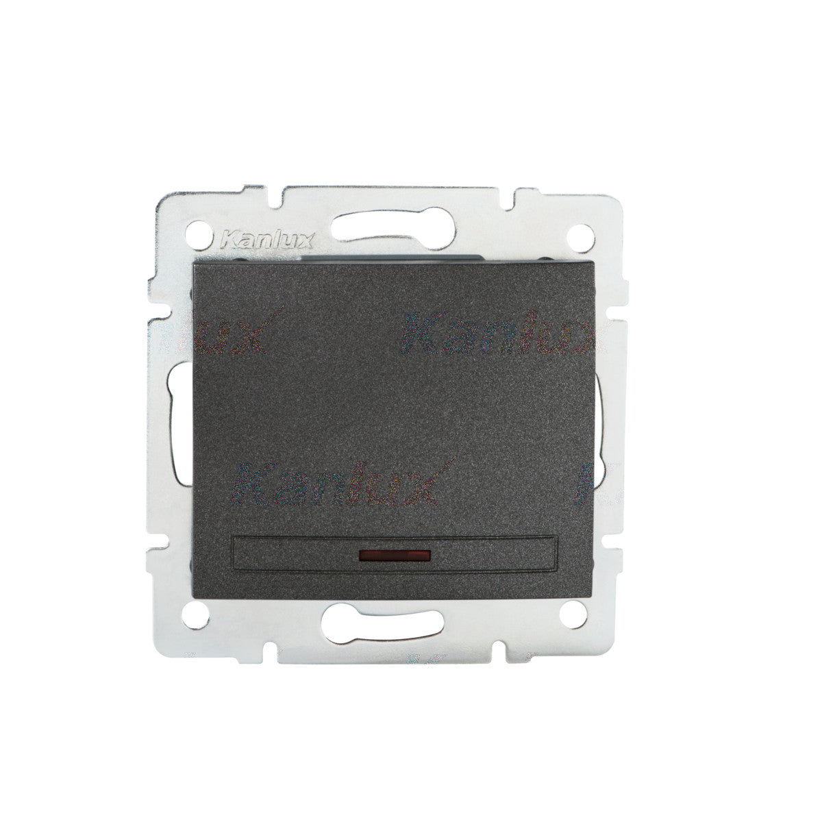 On/Off switch with LED graphite IP20 250V