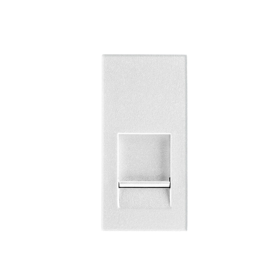 Einzel-Netzwerksteckdose RJ45Cat 6 , weiß, 22mm x 45mm