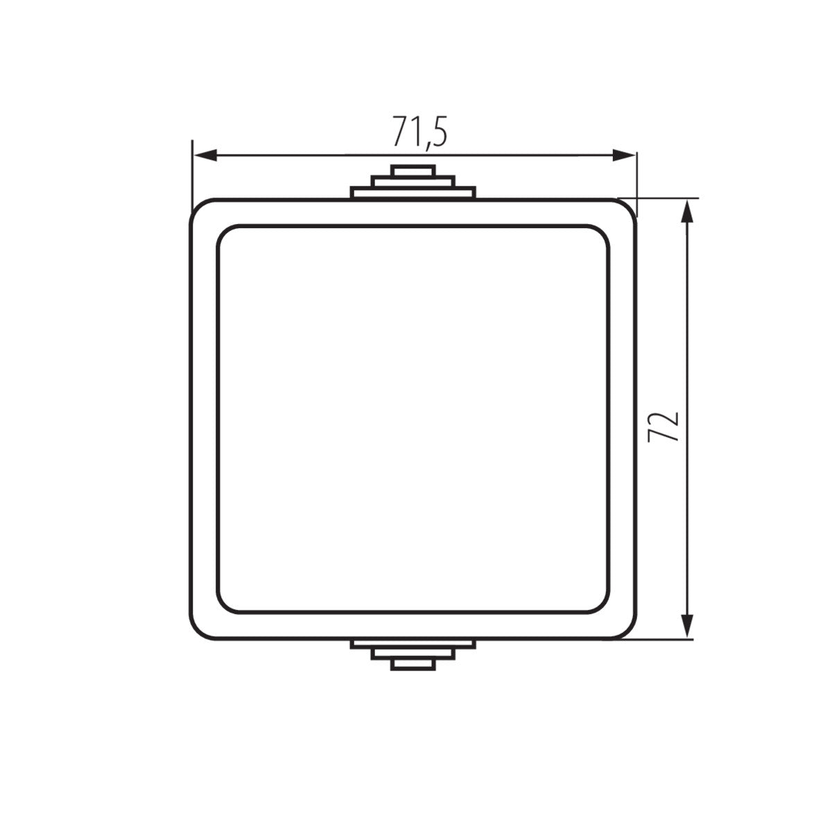 On / off switch, black / white, IP54 / 250V