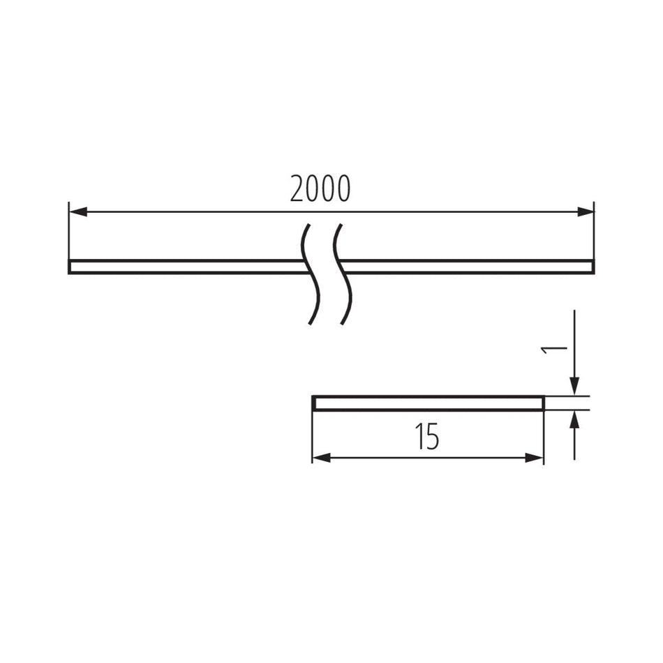 Aluminiumprofil/Diffusor SHADE C/D/E/I-FR 2M (10P)