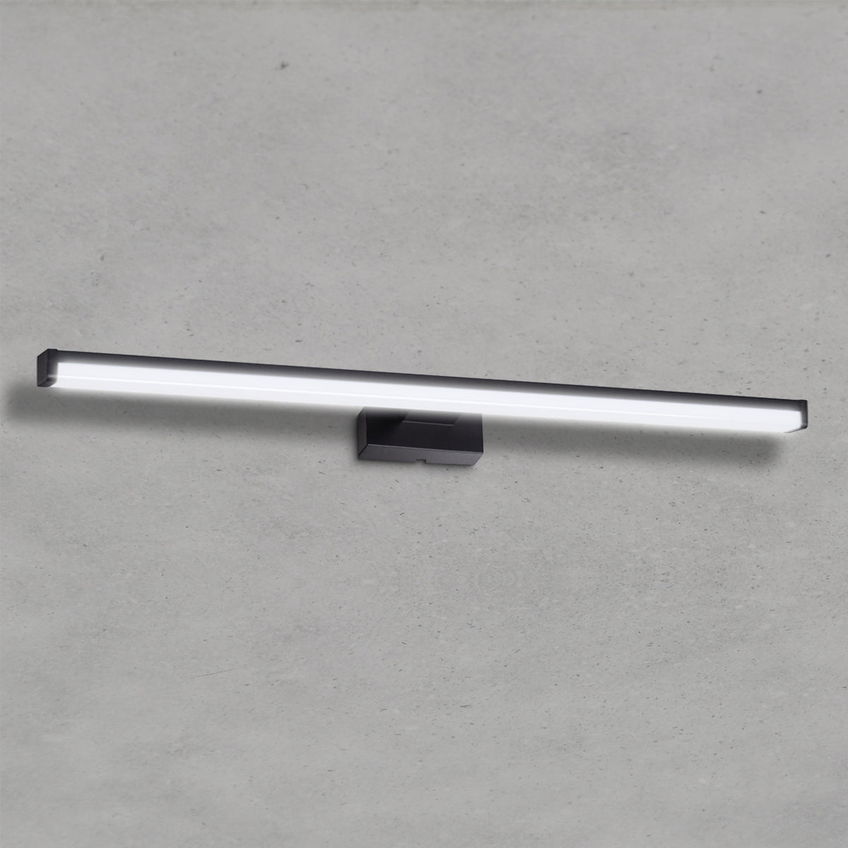 LED Spiegelwandleuchte ASTEN IP44 aus Aluminium Schwarz Neutralweiß 8W 12W 15W IP44 230V