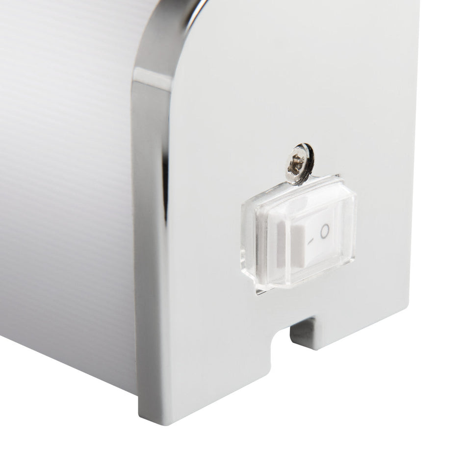 LED Spiegellampe Badleuchte Weiß Chrom 15W IP44 230V