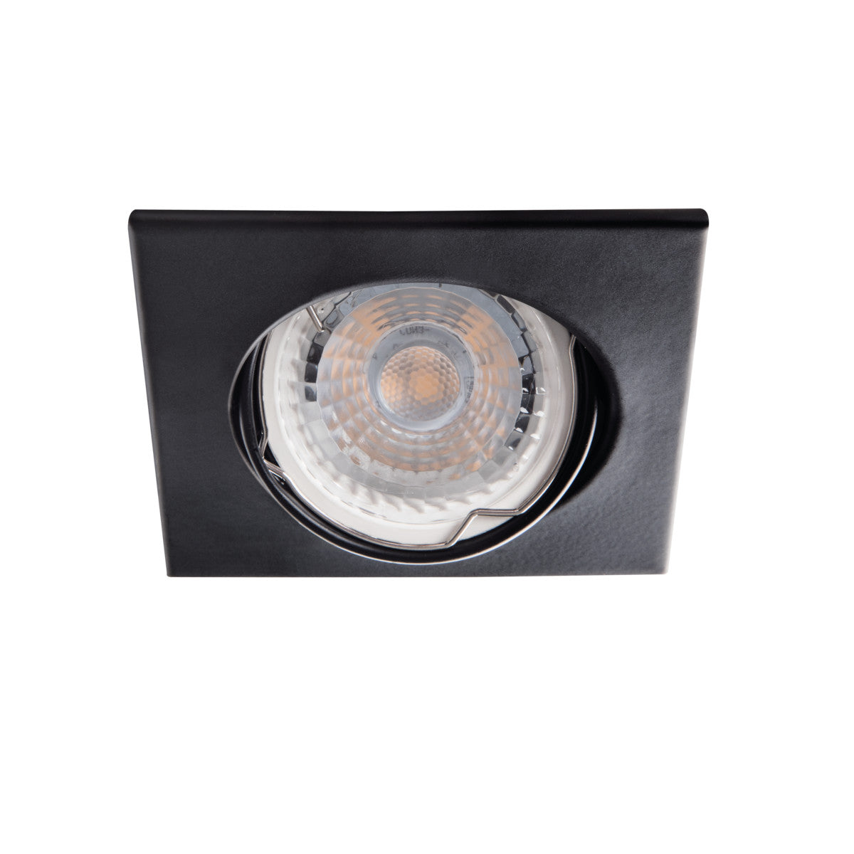 Recessed steel spotlight square 83mm x 83mm IP20 GU10 230V 