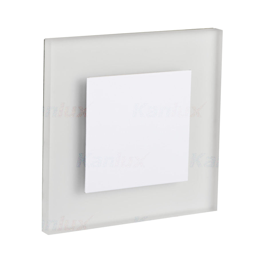 LED Treppeneinbauleuchte | weiß | eckig | neutralweiß | 0,8W | IP20 | 12V DC