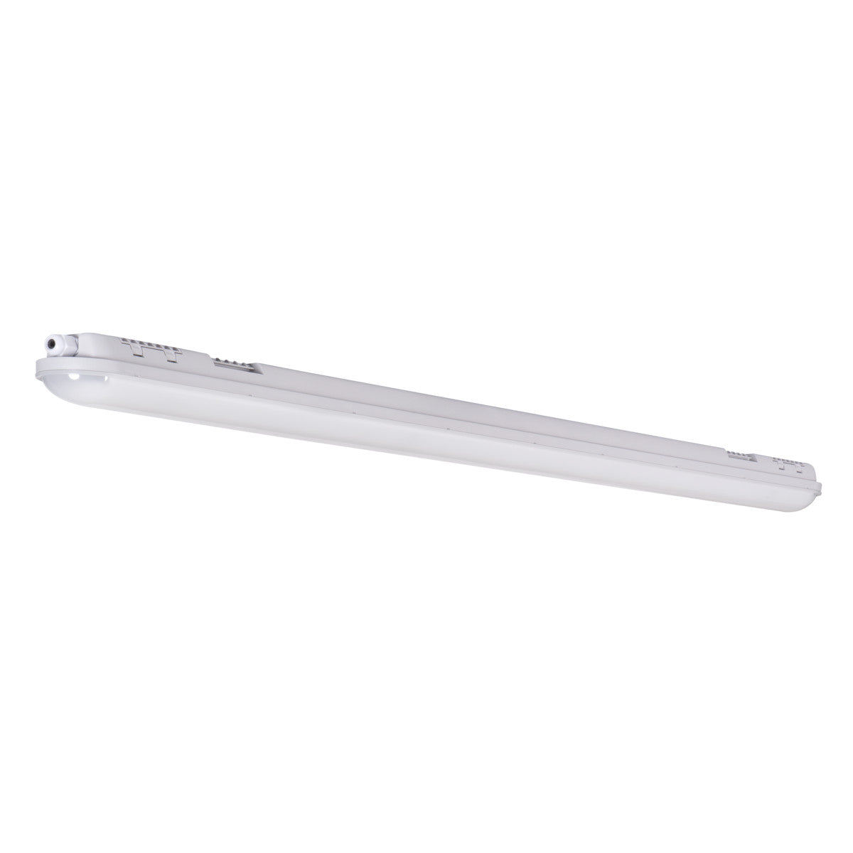 Diffuseur LED pour pièce humide gris clair Type d'abat-jour : Opale/Grainuré 55W, IP65 230V