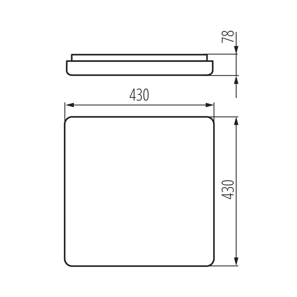 LED - Deckenleuchte 42W LED 230V