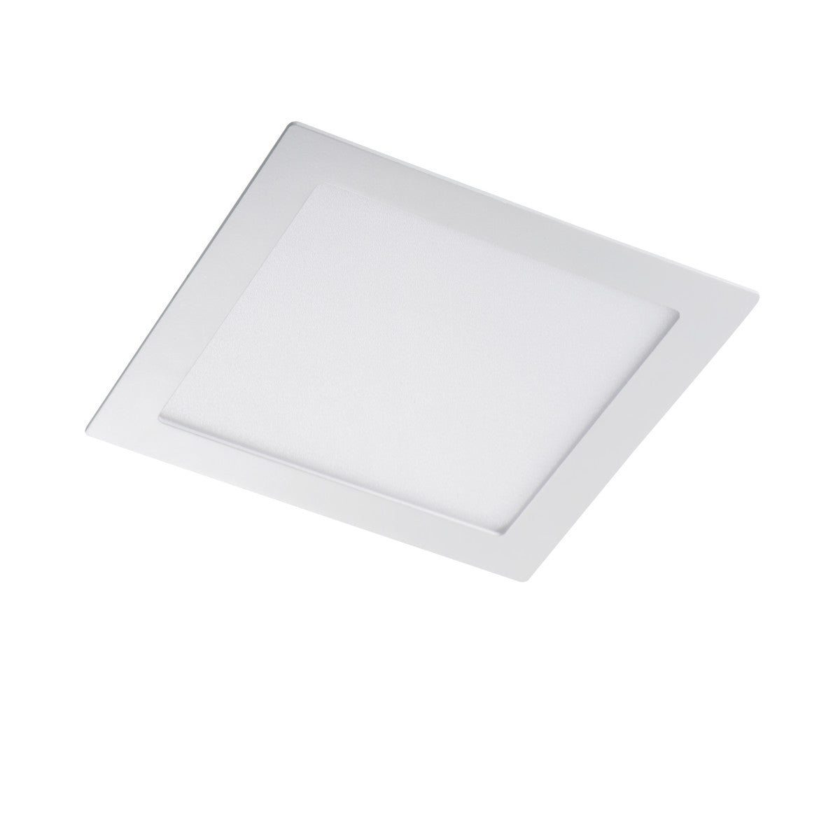 LED recessed ceiling light made of aluminum square 225mm x 225mm IP44/20 18W 230V 