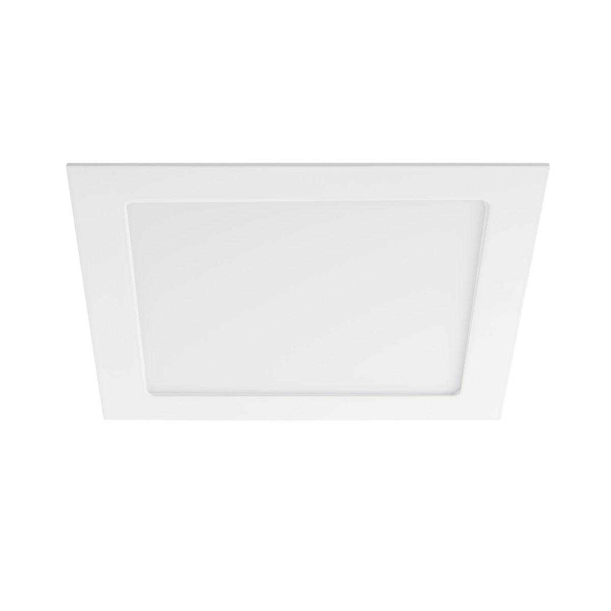 LED recessed ceiling light made of aluminum square 225mm x 225mm IP44/20 18W 230V 