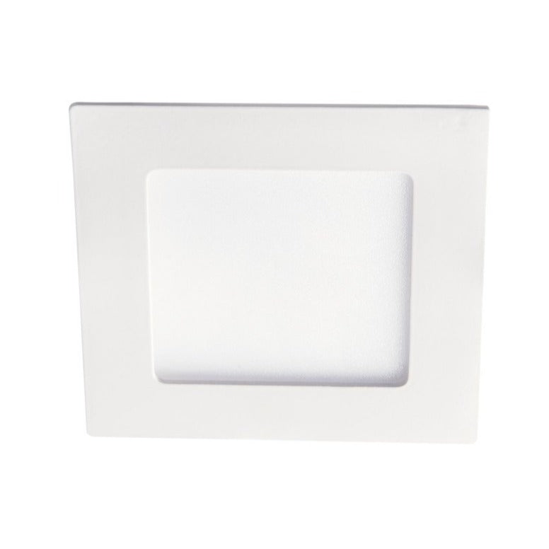 LED recessed ceiling light recessed aluminum square 120mm x 120mm IP44/20 6W 230V 