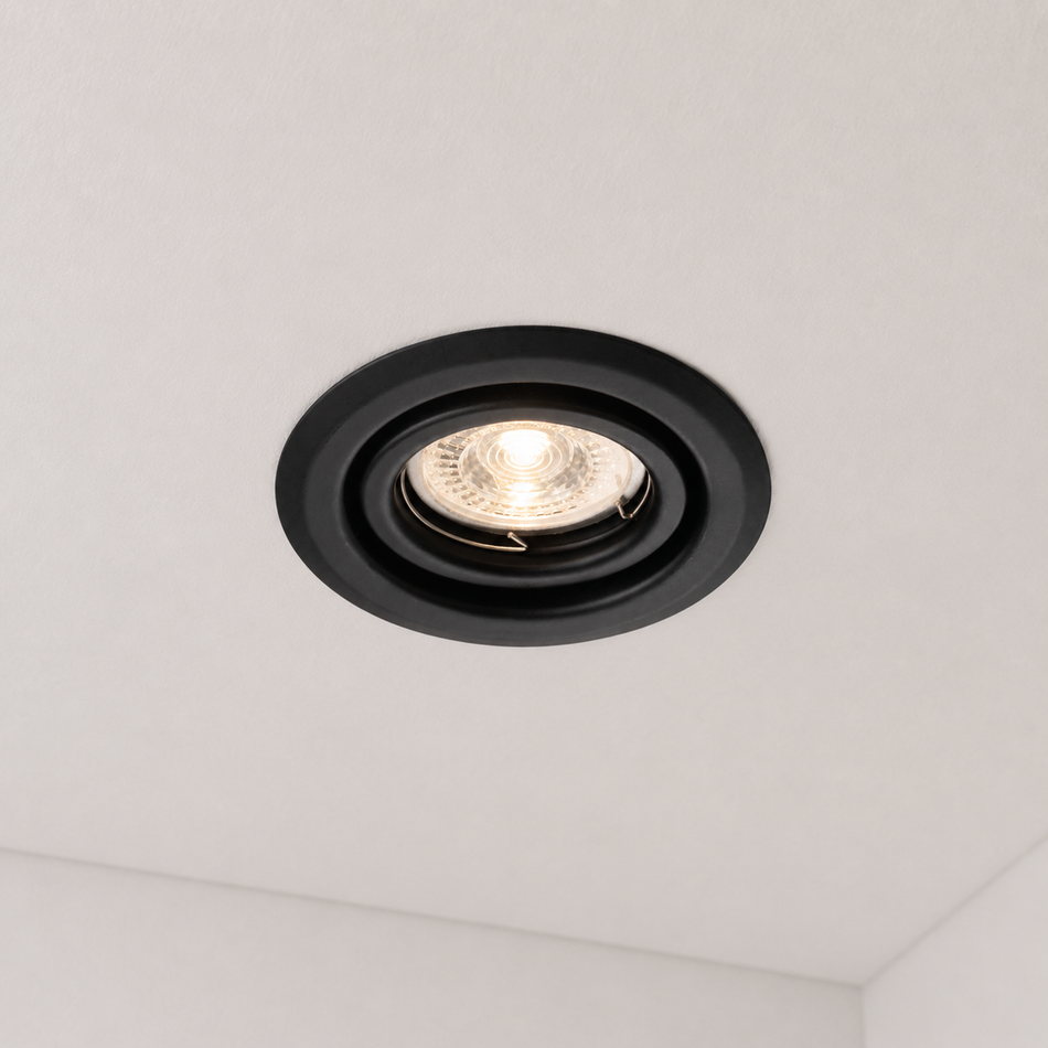 Spot encastrable en acier rond Ø99 IP20 GU10 230V