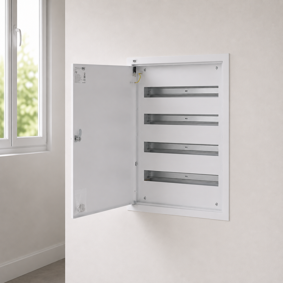 Distribution box metal white, 3x24P IP30 230/400V