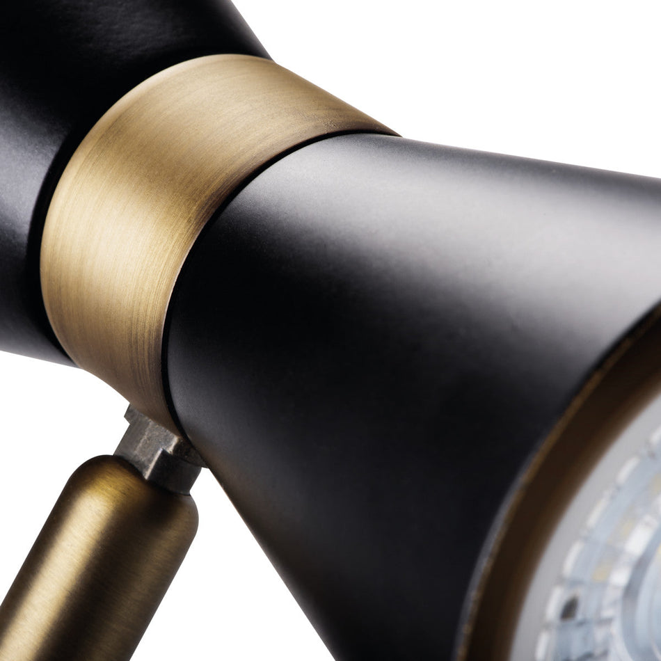 Wand- und Deckenleuchten 1-Flammig, horizontal und vertikal einstellbar, IP20 230V GU10 | Dimmbar