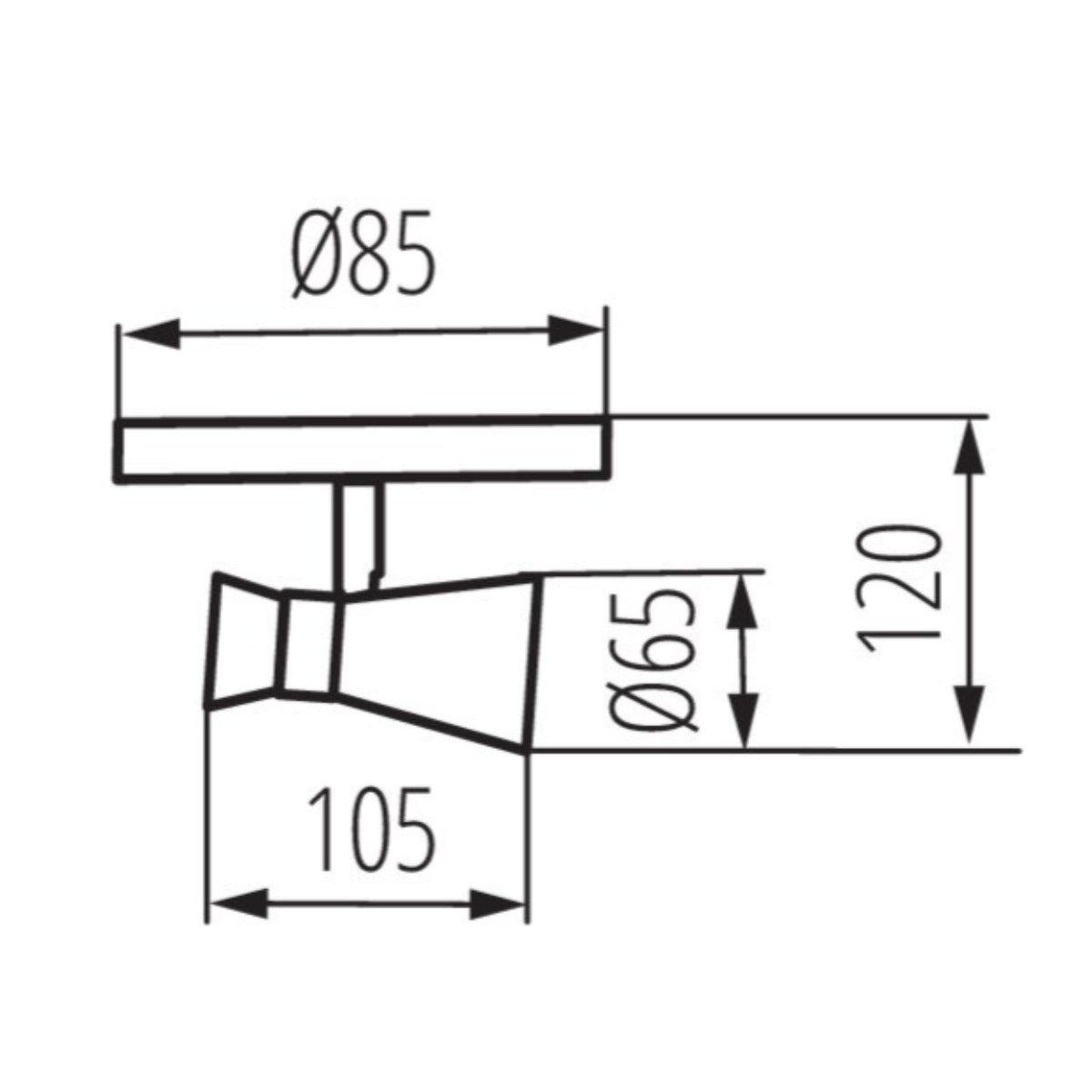 Appliques et plafonniers 1 lampe, orientables horizontalement et verticalement, IP20 230V GU10