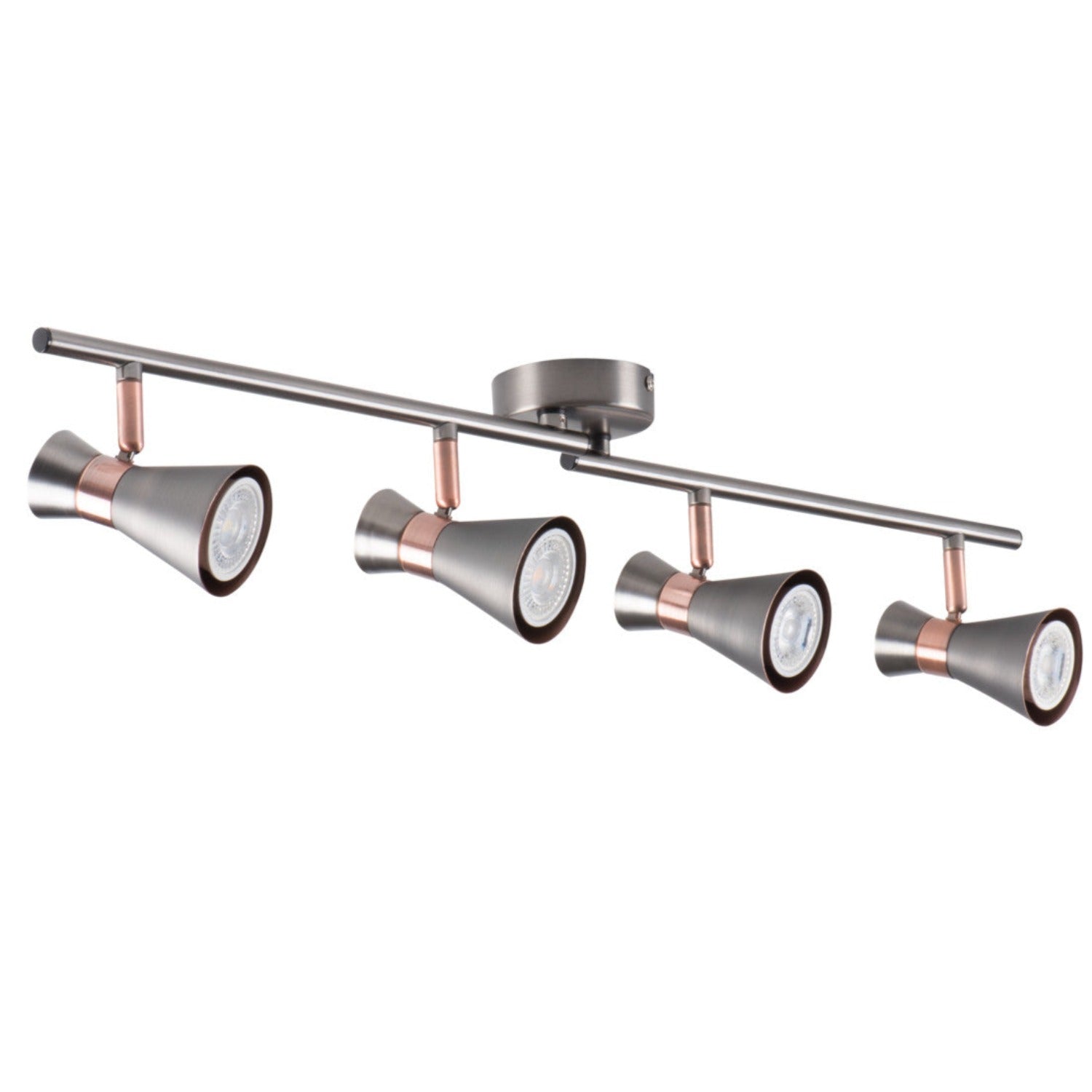 Plafonniers 4 lampes, orientables horizontalement et verticalement, IP20 230V GU10