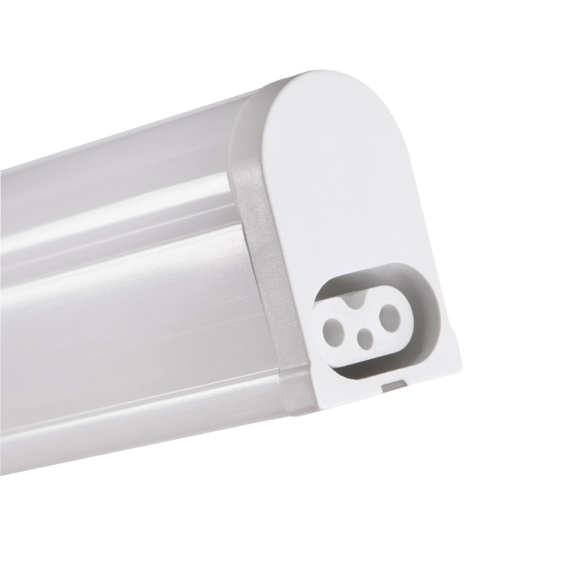 Luminaire LED pour meuble sous meuble avec câble de raccordement et fiche Euro, blanc, 5W blanc neutre / IP20 / 230V