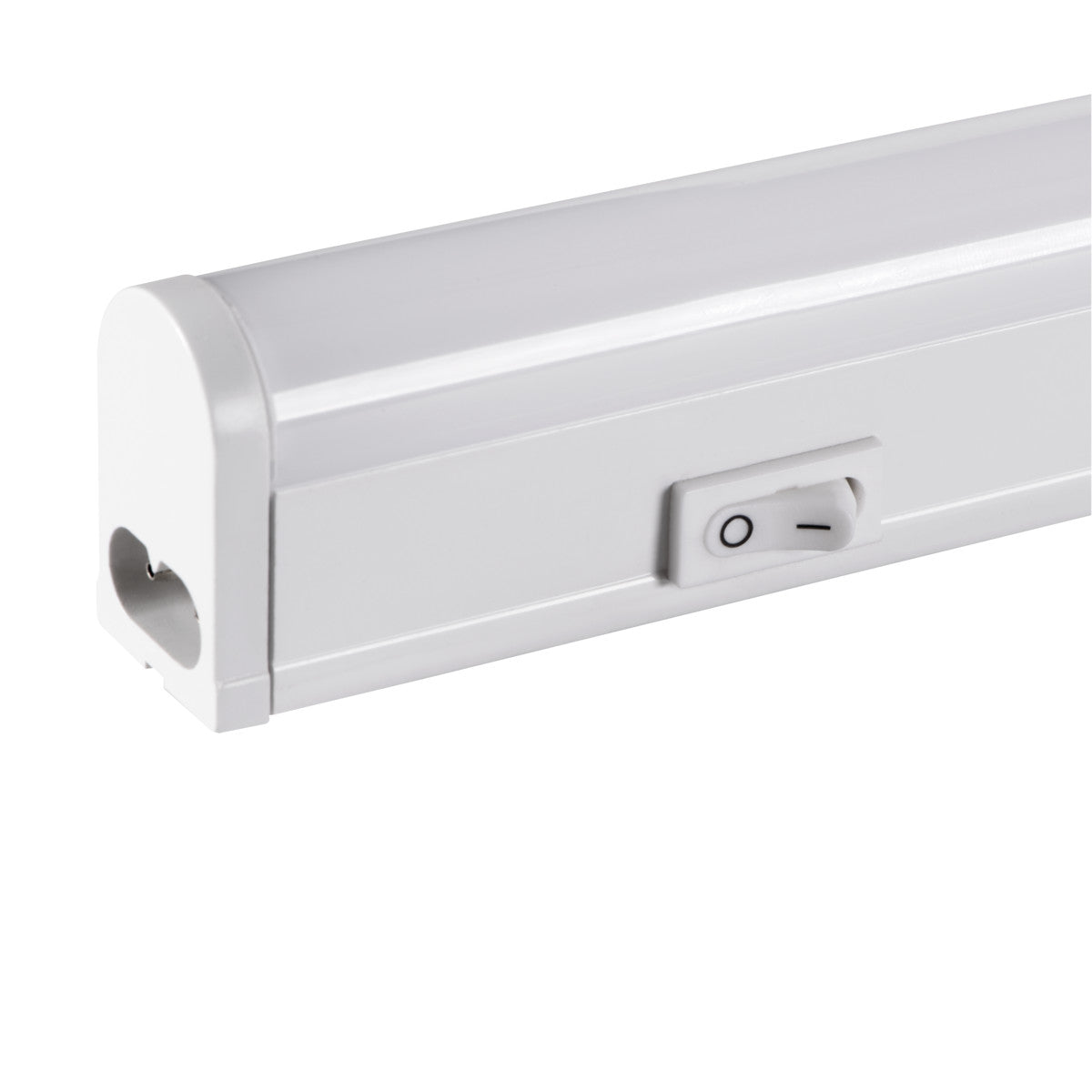 Luminaire LED pour meuble sous meuble avec câble de raccordement et fiche Euro, blanc, 10W blanc neutre / IP20 / 230V 