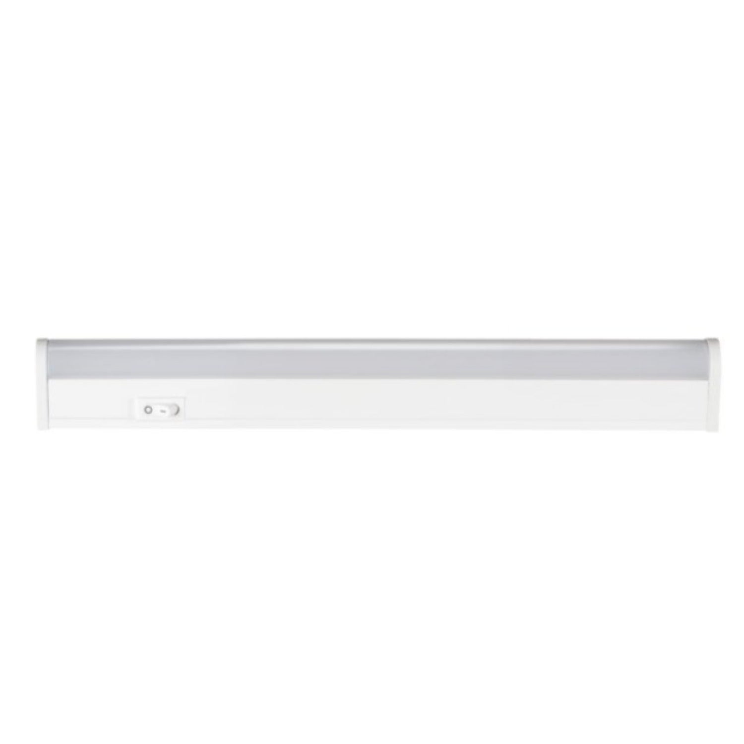 Luminaire LED pour meuble sous meuble avec câble de raccordement et fiche Euro, blanc, 5W blanc neutre / IP20 / 230V