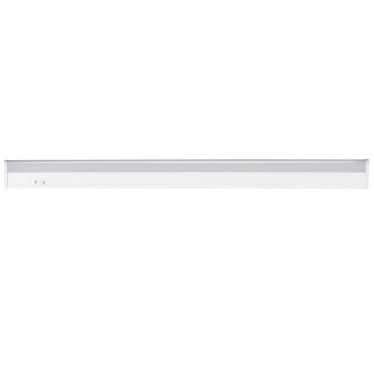 Luminaire LED pour meuble sous meuble avec câble de raccordement et fiche Euro, blanc, 15W blanc neutre / IP20 / 230V