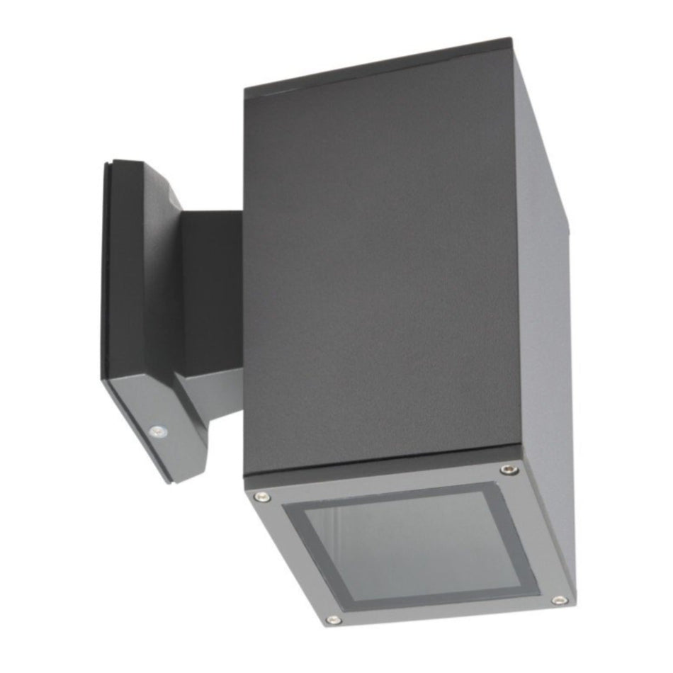Applique d'extérieur, anthracite, carrée, 60W / IP54 / E27 / 230V