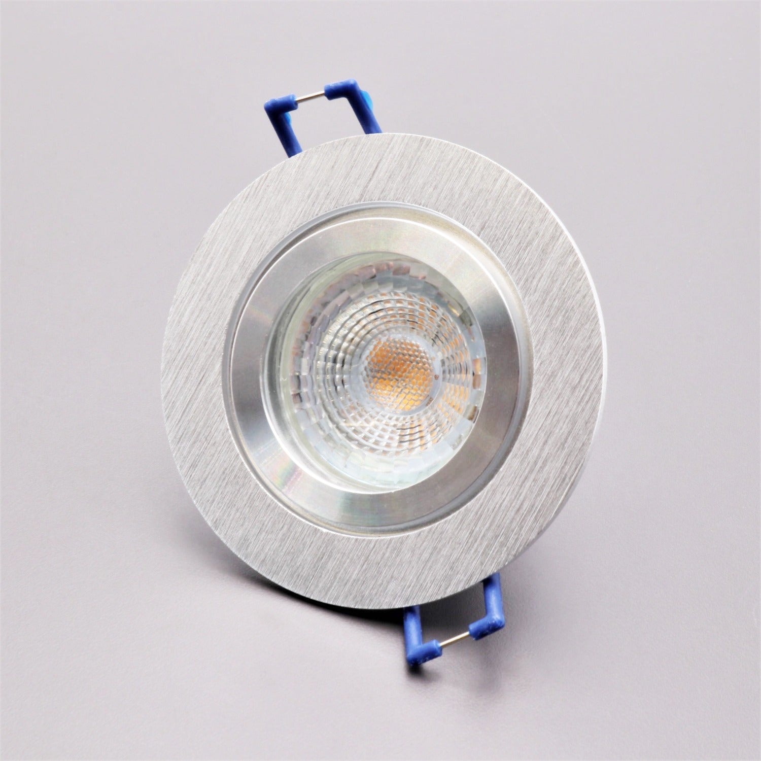 LED Einbaustrahler Star 7W Dimmbar Rund Silber IP44 GU10 230V