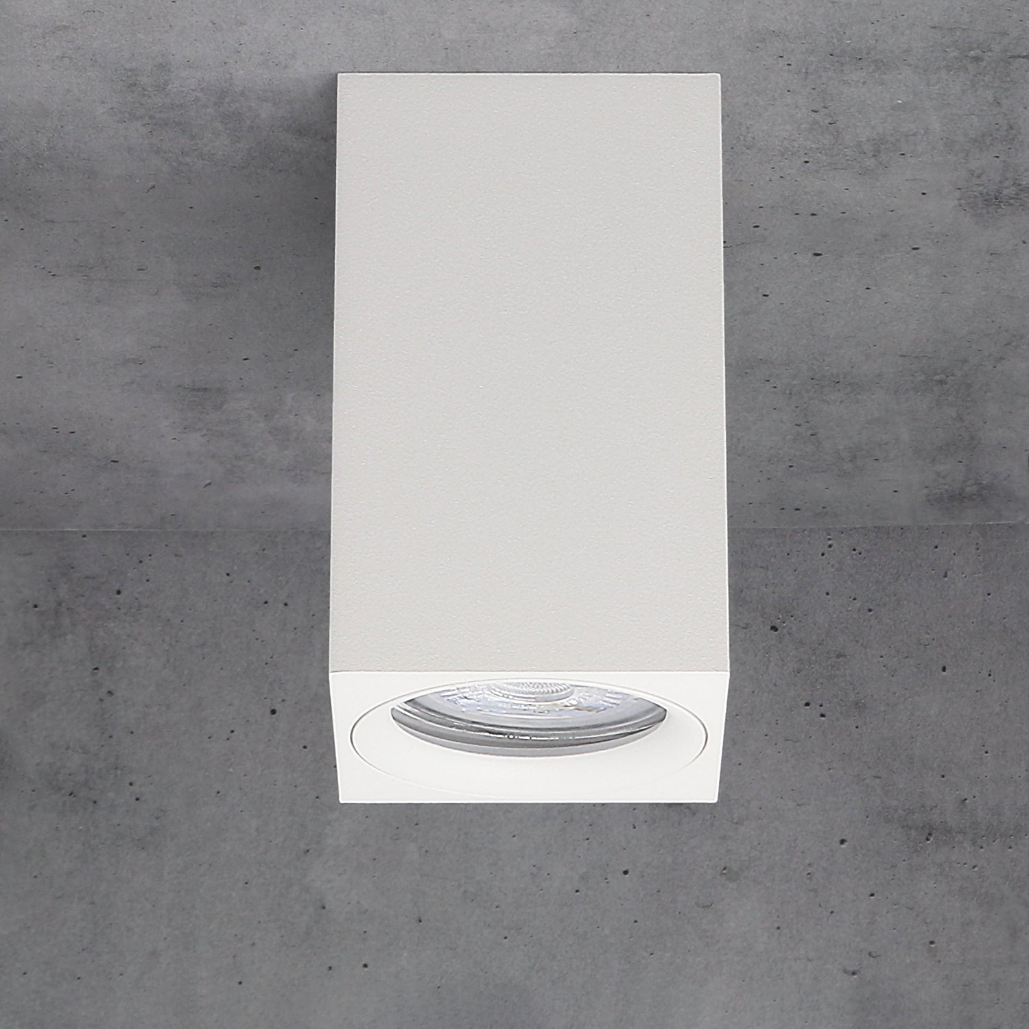 Ceiling lamp MALMO in aluminum Square White or Black IP20 GU10 230V