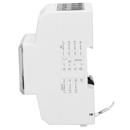 3-Phasen-Stromzähler, 80A, RS-485- Anschluss, Mehrtarif, 4,5 Module, DIN TH- 35mm