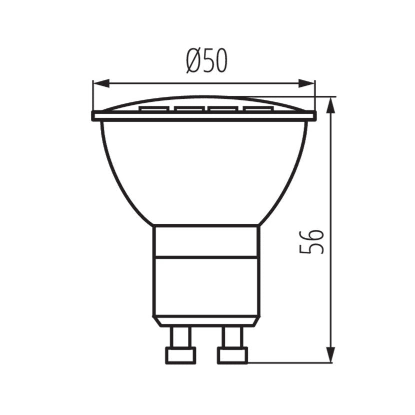 LED Leuchtmittel GU10 5W - Dimmbar - 3000k Warmweiß