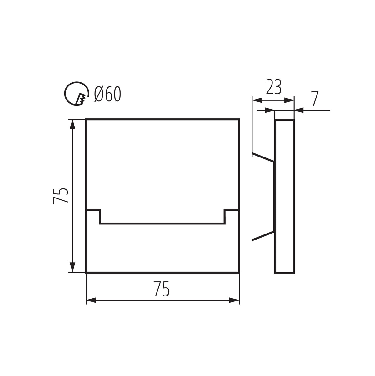 Kanlux SABIK LED NW Treppenleuchte 32489
