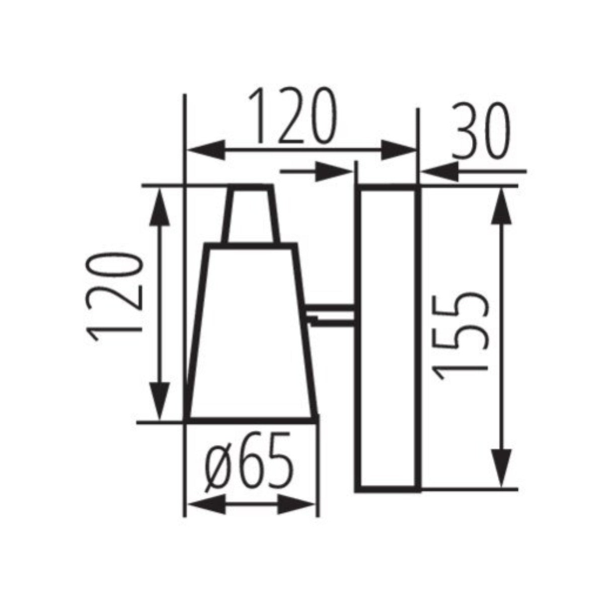 Wand- und Deckenleuchten 1-Flammig, horizontal und vertikal einstellbar IP20 230V GU10