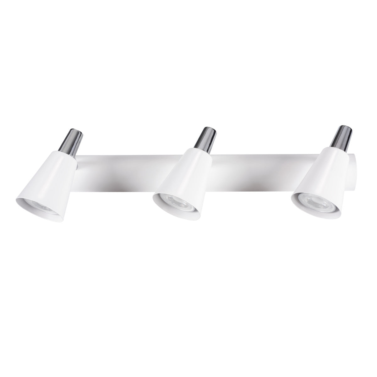 Ceiling lights 3-bulb horizontally and vertically adjustable black or white GU10 IP20 230V 