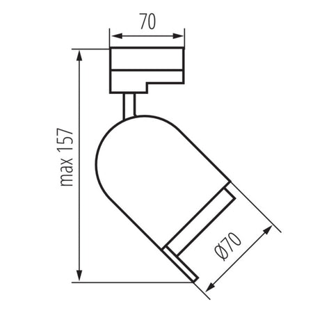 LED 3-Phasen-Schienenstrahler ACORD ATL3 GU10 Weiß