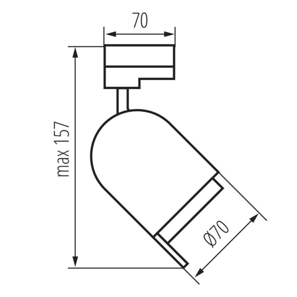 LED 3-Phasen-Schienenstrahler ACORD ATL3 GU10 Weiß