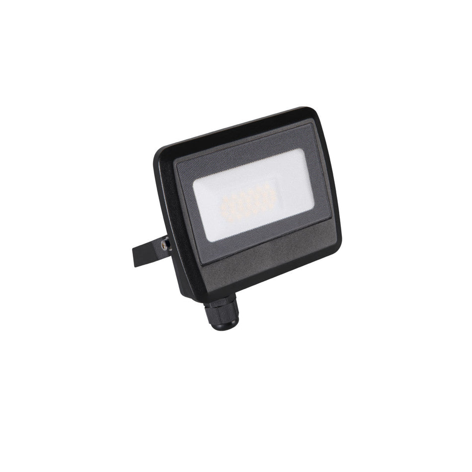 LED outdoor spotlight black, 20W IP65/IP44 230V 