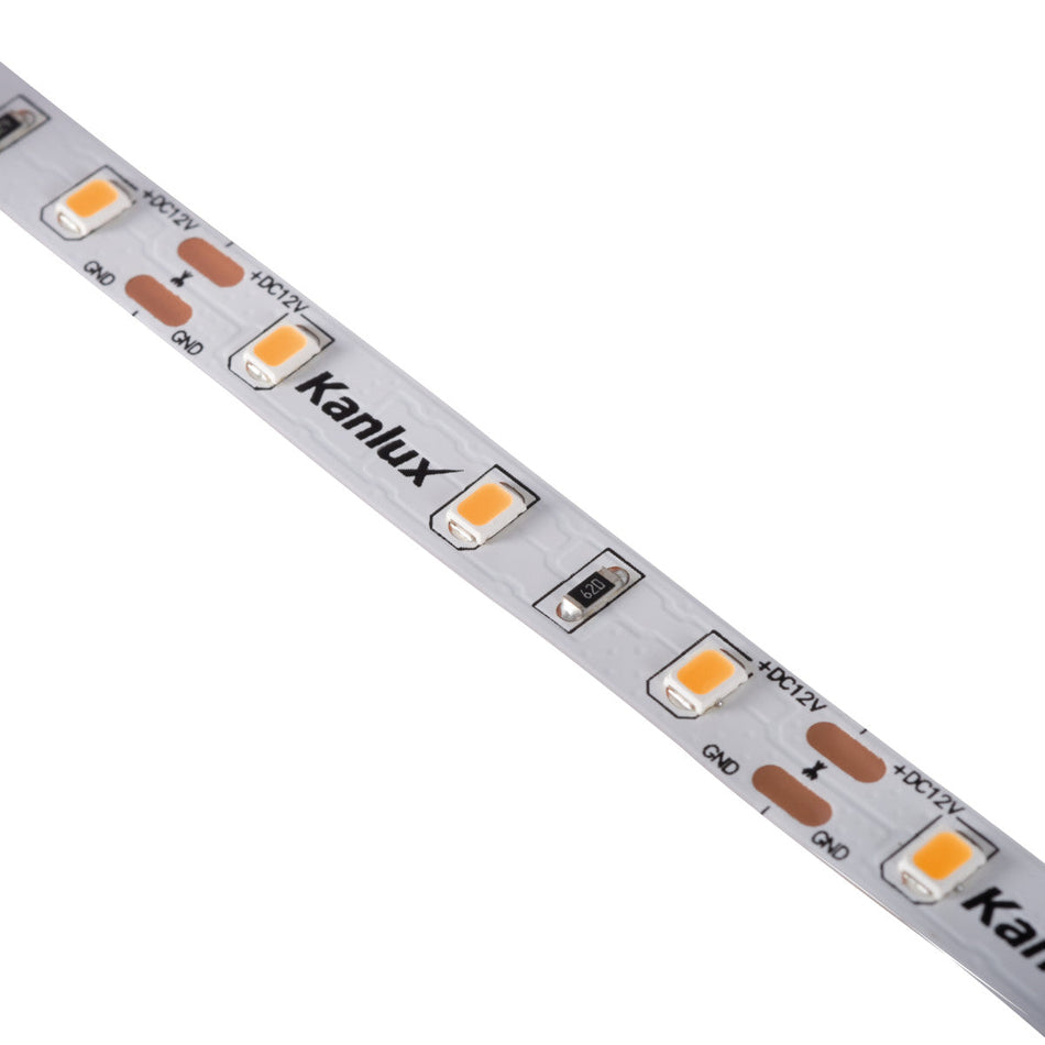Bande LED, ruban ruban de 5 mètres L60, blanc chaud / blanc neutre / blanc froid, 1m=11W / IP00 / 12VDC (G)