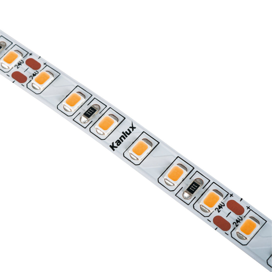 Bande LED, ruban ruban de 5 mètres L120, blanc chaud / blanc neutre / blanc froid, 1m=16W / IP00 / 24VDC E / (F)